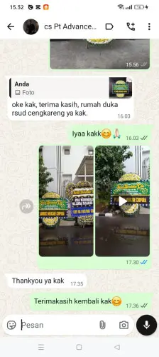 Testimonial Papan Bunga Pernikahan cimanintin