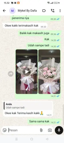 Testimonial Buket Bunga cimanintin