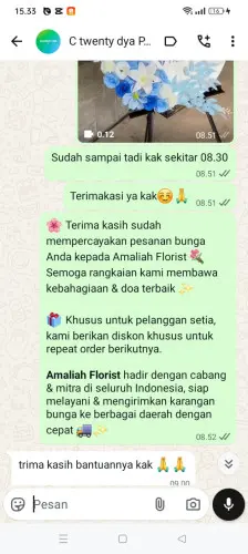 Testimonial Standing Flower cimanintin